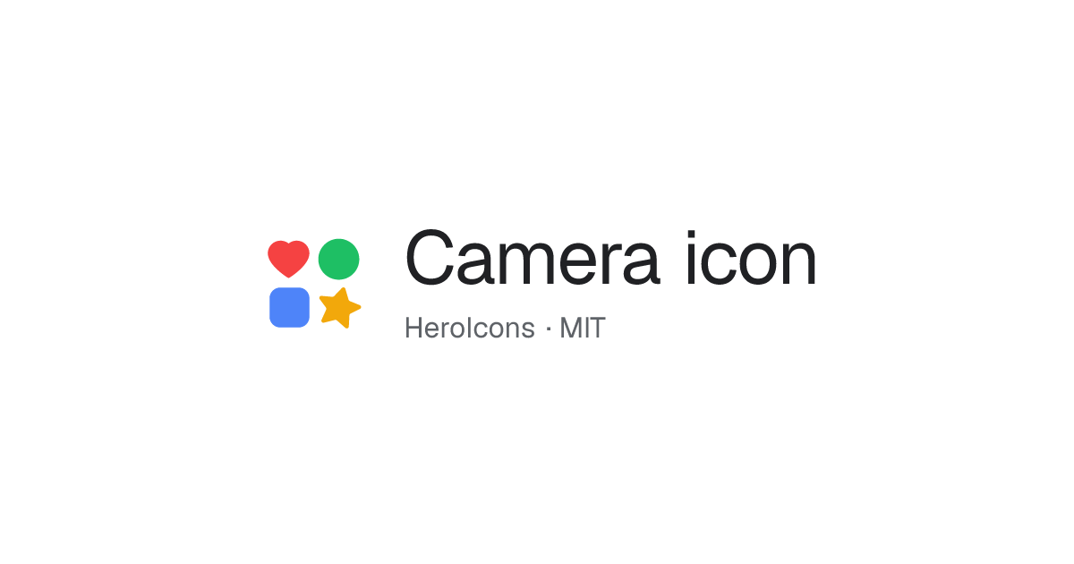 Camera solid 24x24 icon — HeroIcons · IconsDB