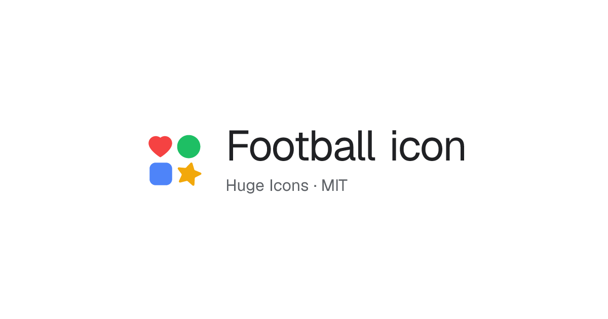 Football stroke icon — Huge Icons · IconsDB